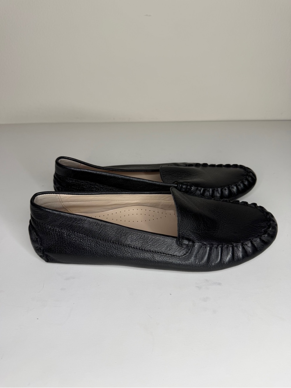 Cole Haan Shoes Evelyn Driving Loafers Women’s 9.5B Black Leather Slip On W13570